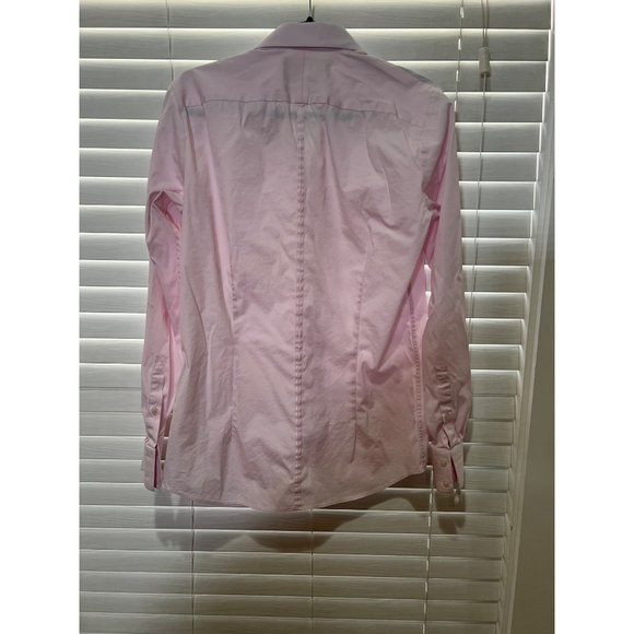 Thomas Pink Stretch Long Sleeve Button Up Shirt - Size 15.5 - Picture 3 of 3